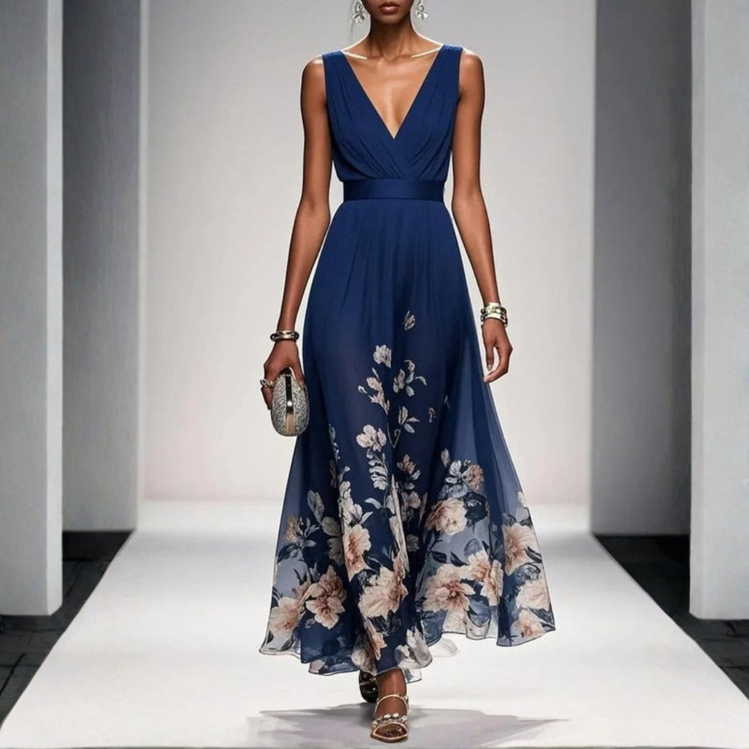 Romantic Floral Midi Dress