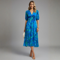 Romantic Floral Midi Dress