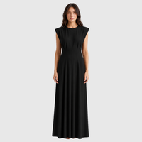 Elegant Flowing Pleated Midi Dress