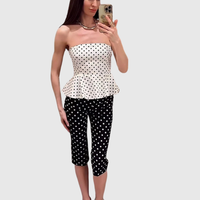 Polka Dot Cropped Summer Pants
