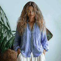 Boho Linen Long Sleeve Shirt