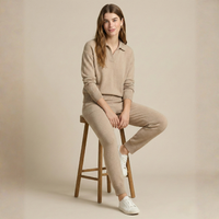 Relaxed Knit Polo Set