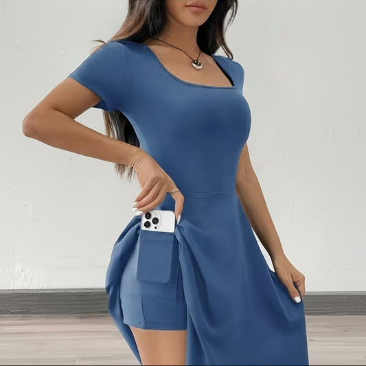 Contemporary Bodycon Dress with Sharp Cut