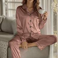 Button Front Sleepwear Set