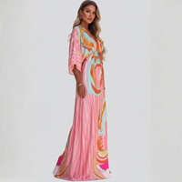 Elegant Print Maxi Dress