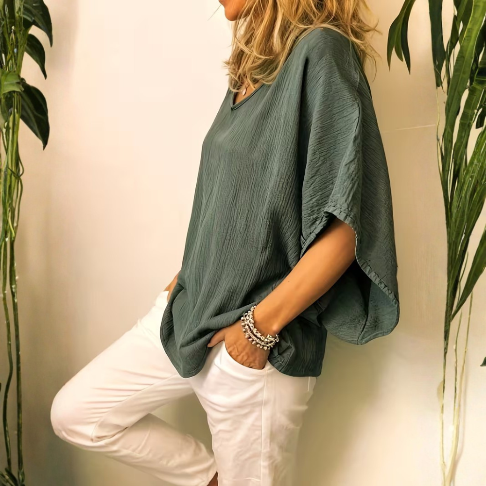Relaxed Batwing Top