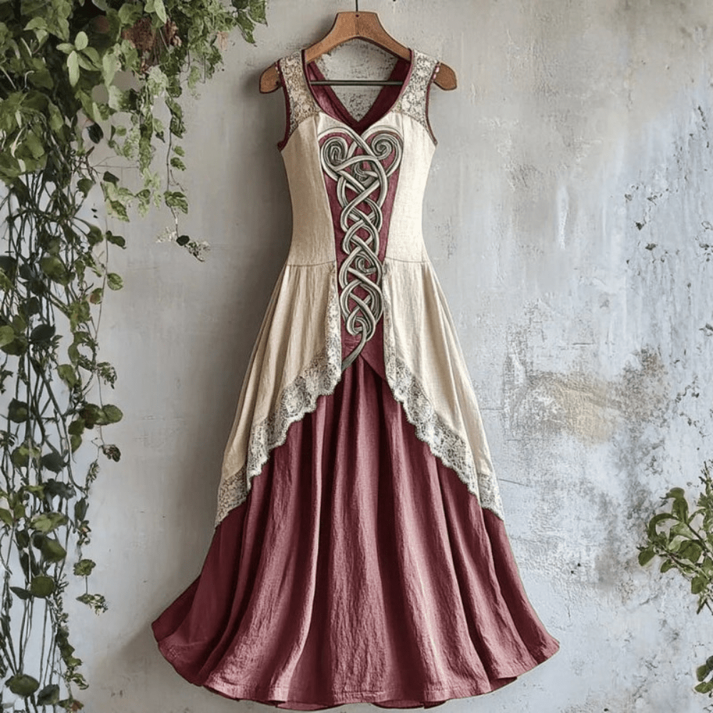 Celtic Knot Sleeveless Midi Dress