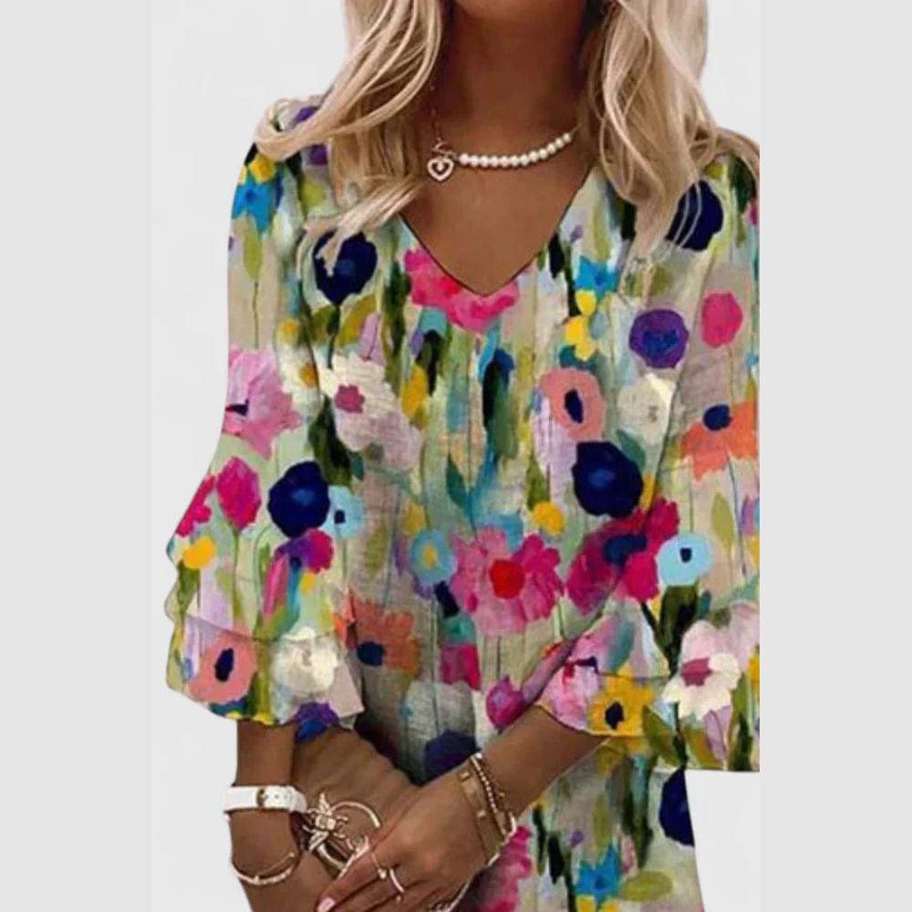 Elegant Floral Mini Dress