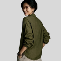 Relaxed Linen Blouse