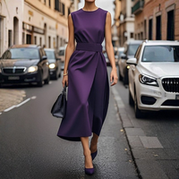 Elegant Midi Dress Women's