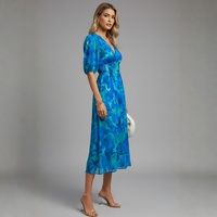 Romantic Floral Midi Dress