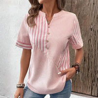 Elegant Striped Blouse Women's