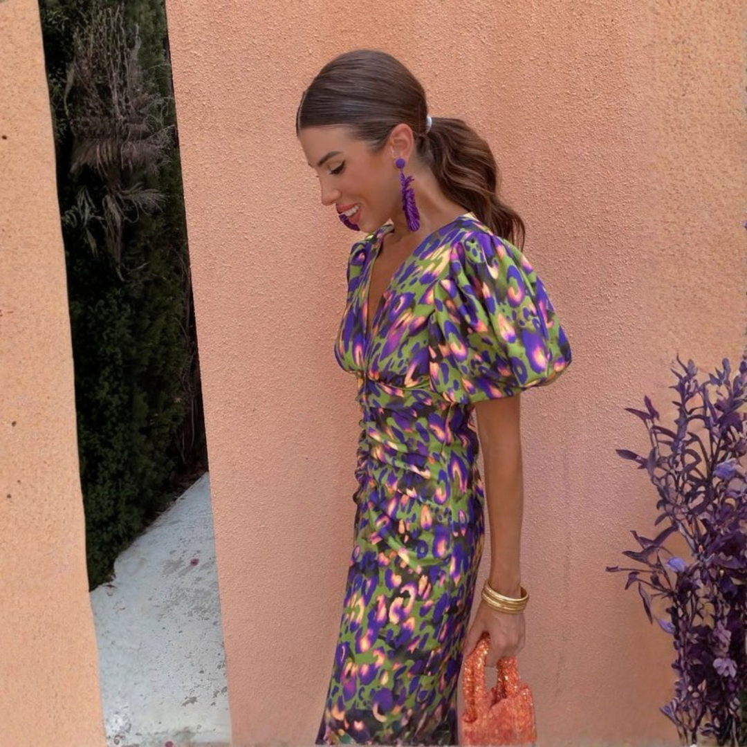 Elegant Floral Midi Dress