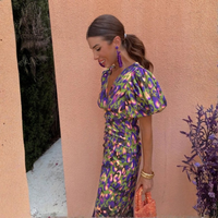 Elegant Floral Midi Dress