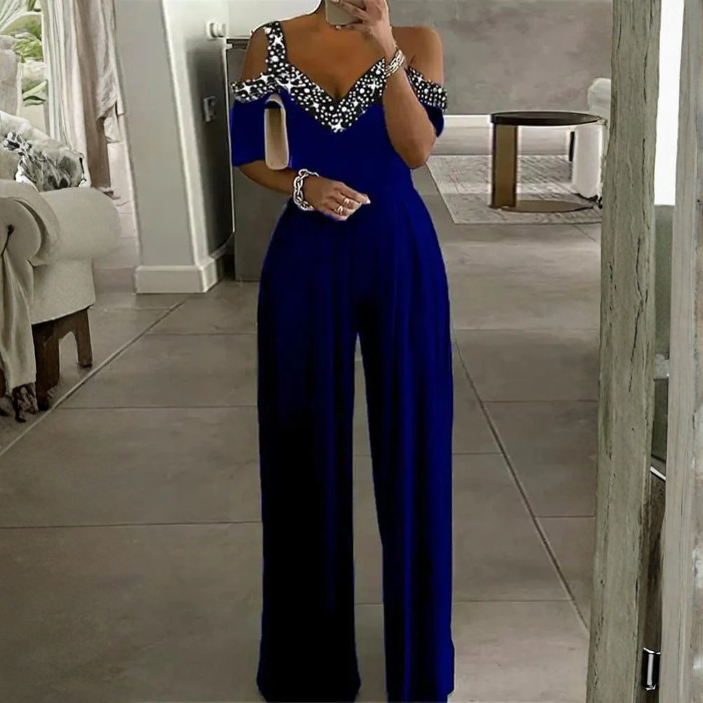 Glam Rhinestone Jumpsuit