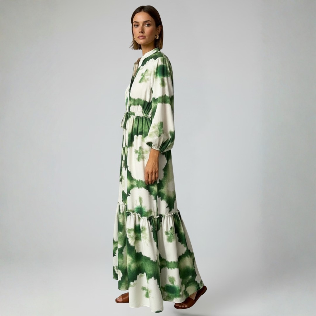 Women’s V-Neck Long Sleeve Maxi Dress