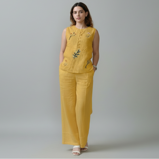 Elegant Embroidered TwoPieceSet