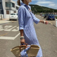 Timeless Striped Midi Dress