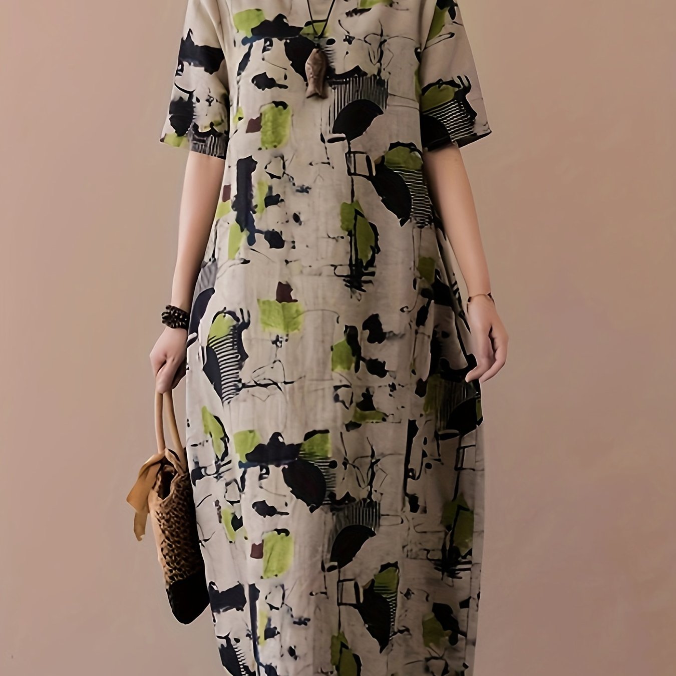 Elegant Linen Tunic Dress