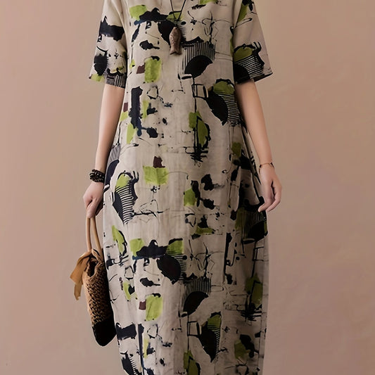 Elegant Linen Tunic Dress
