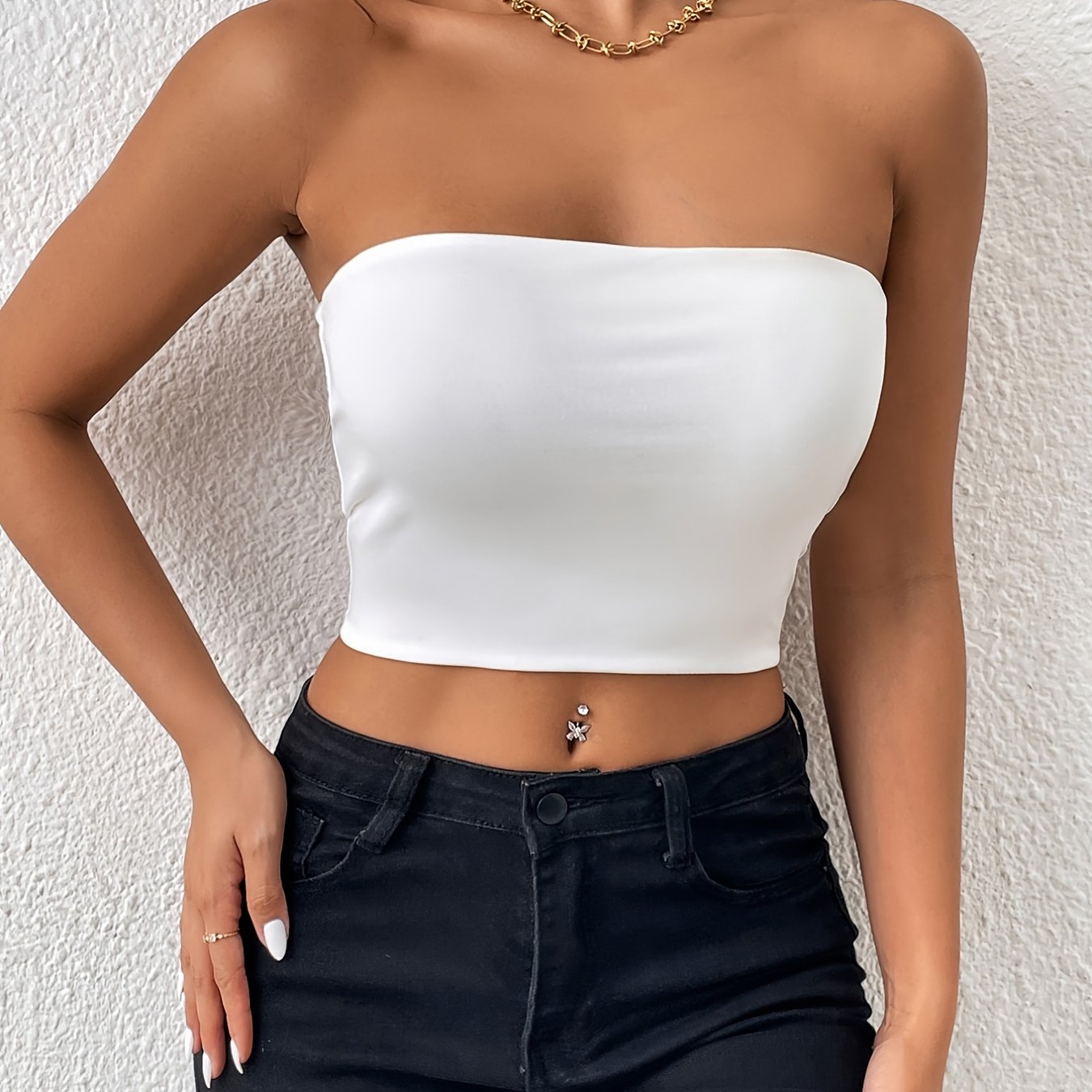 Sleek Bandeau Tube Top