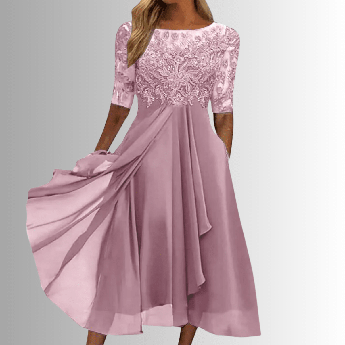 Timeless Lace Midi Dress