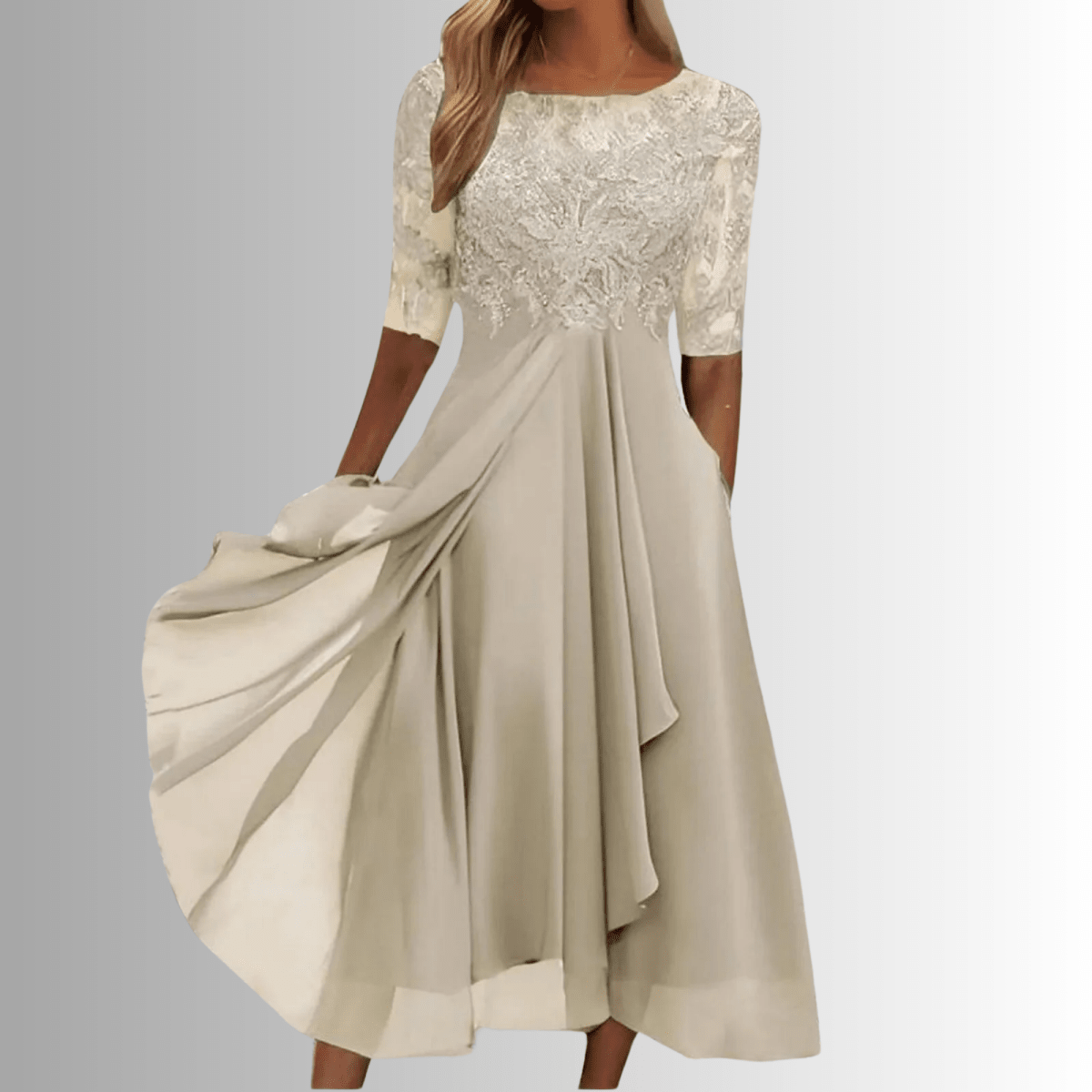 Timeless Lace Midi Dress