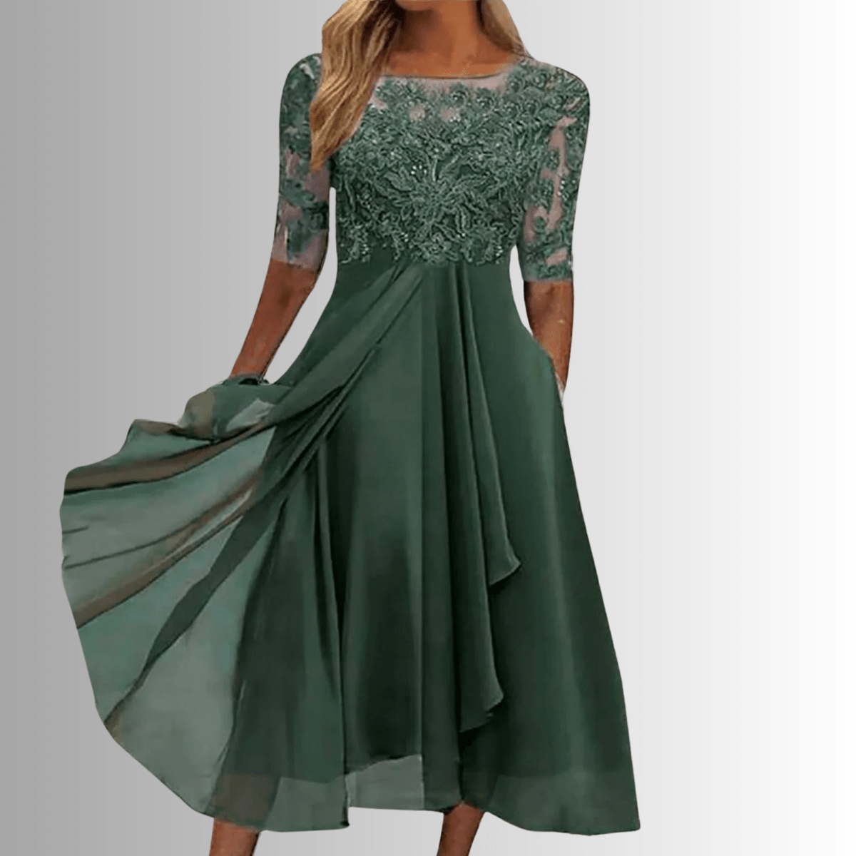 Timeless Lace Midi Dress