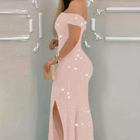 Elegant Shimmer Vneck Top