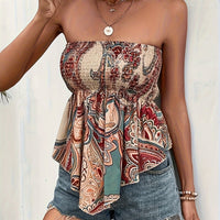 Playful Paisley Bandeau Top
