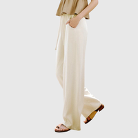 Relaxed Wide Leg Cropped Summer Pants