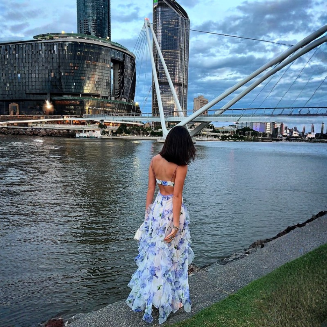 Elegant Floral Maxi Dress