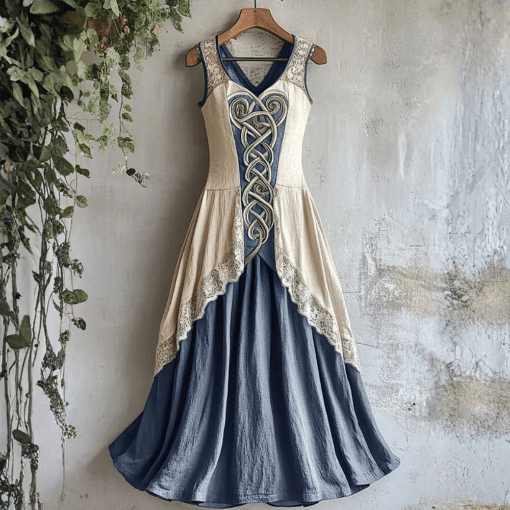 Celtic Knot Sleeveless Midi Dress