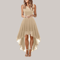 Elegant Lace High Low Dress