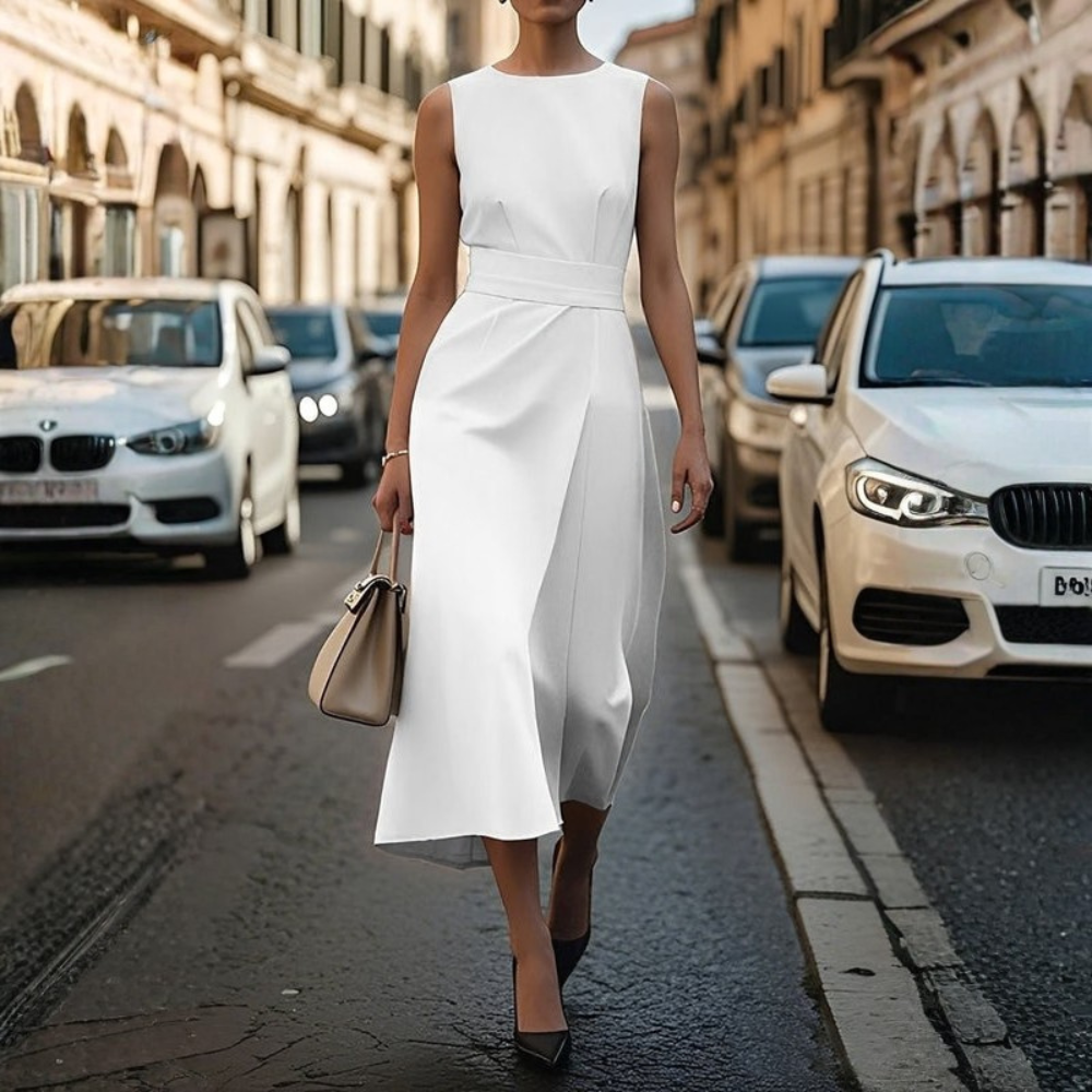 Elegant Midi Dress Women's