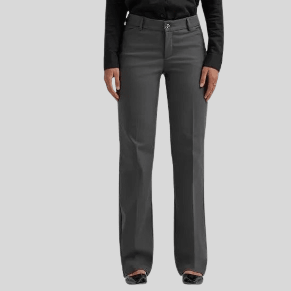 Polished Straight Leg Stretch Trousers