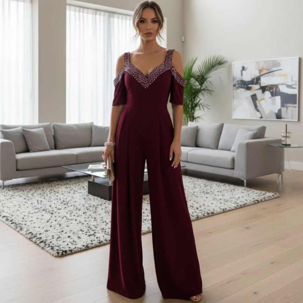 Glam Rhinestone Jumpsuit