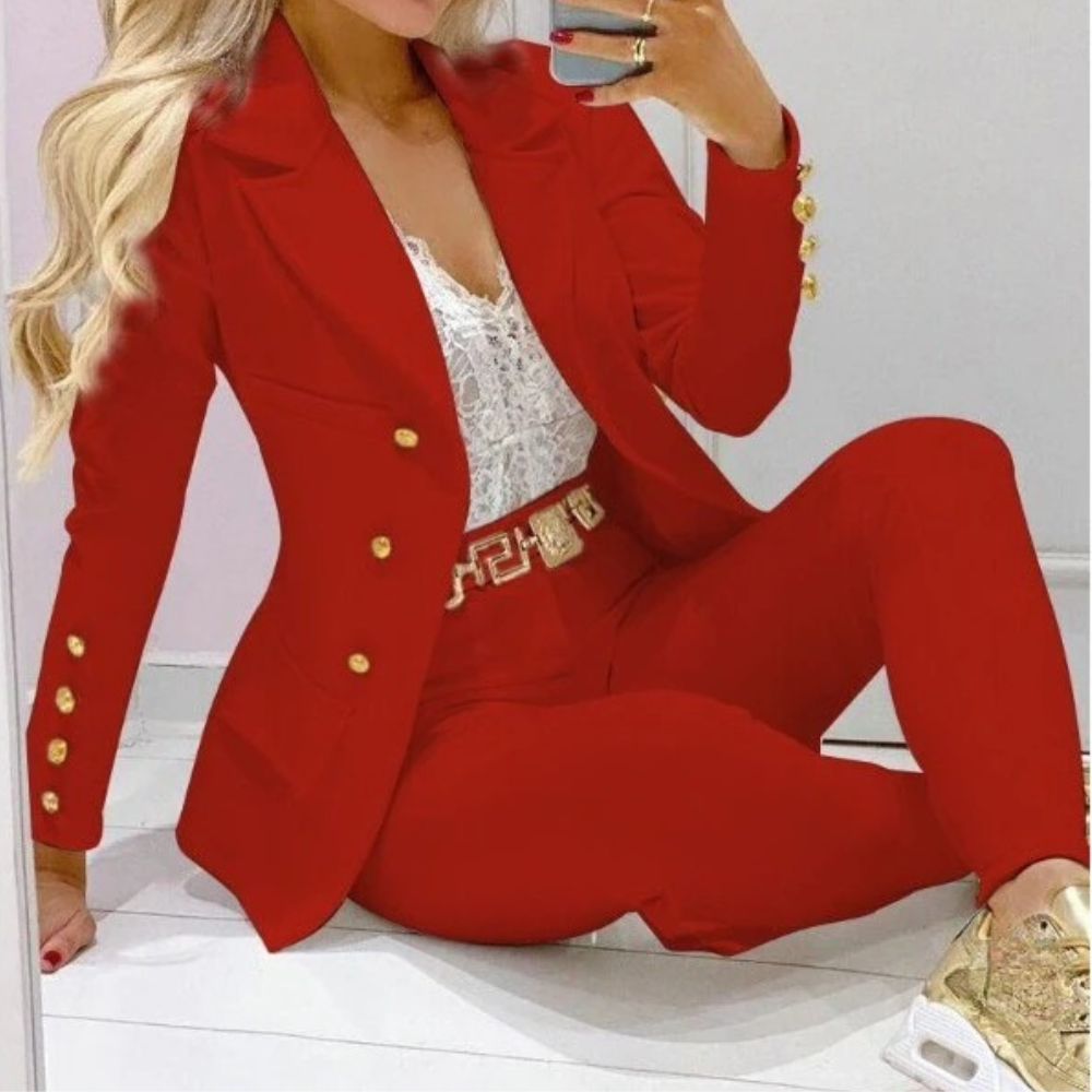 Tailored Two Piece Suit Set