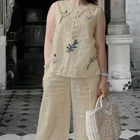 Elegant Embroidered TwoPieceSet