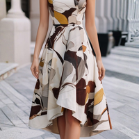 Artful Floral Midi Dress