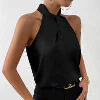 Halter Knot Sleeveless Blouse