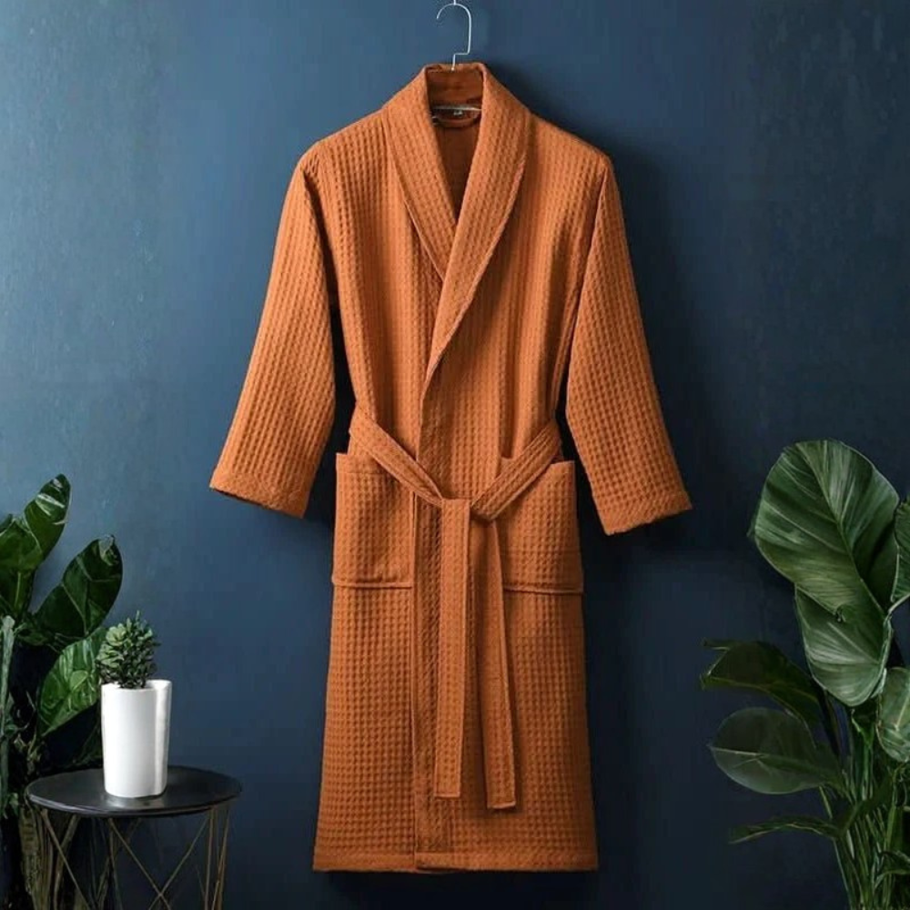 Waffle Knit Bathrobe
