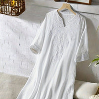 Elegant Linen Midi Dress