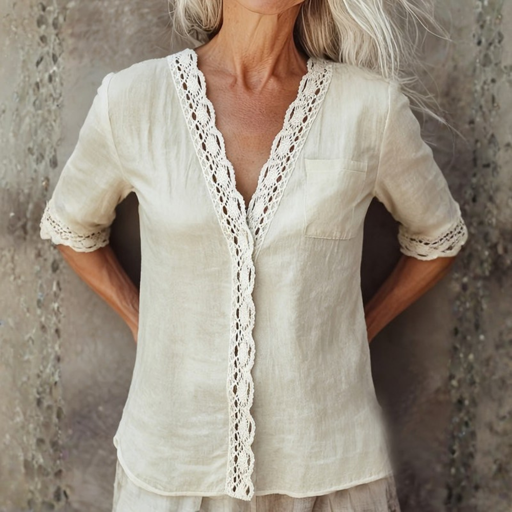 Relaxed Casual Blouse Womens