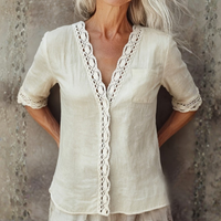 Relaxed Casual Blouse Womens