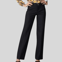 Polished Straight Leg Stretch Trousers