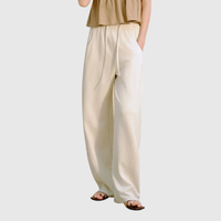 Relaxed Wide Leg Cropped Summer Pants