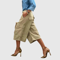 Wide Leg Cropped Summer Pants