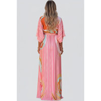 Elegant Print Maxi Dress