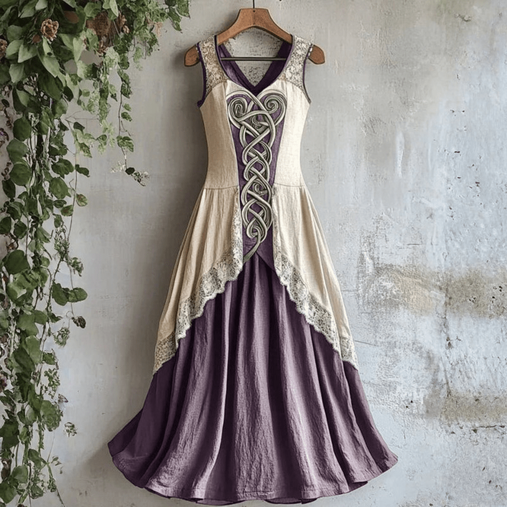Celtic Knot Sleeveless Midi Dress